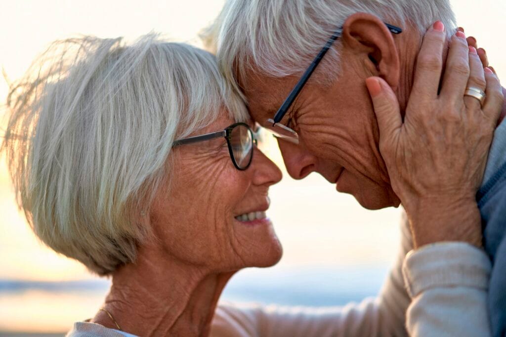 Senior couple on the beach